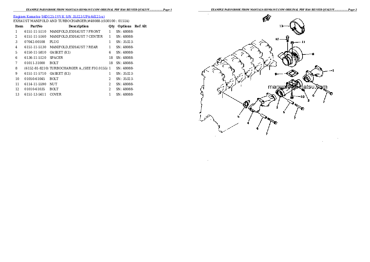 Protected: S6D125-1VV-K S/N 35323-UP Partsbook