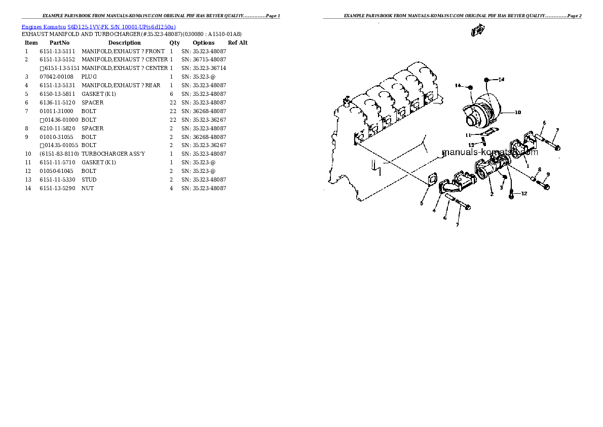 Protected: S6D125-1VV-FK S/N 10001-UP Partsbook