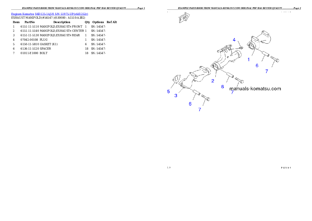 Protected: S6D125-1AJ-H S/N 51975-UP Partsbook