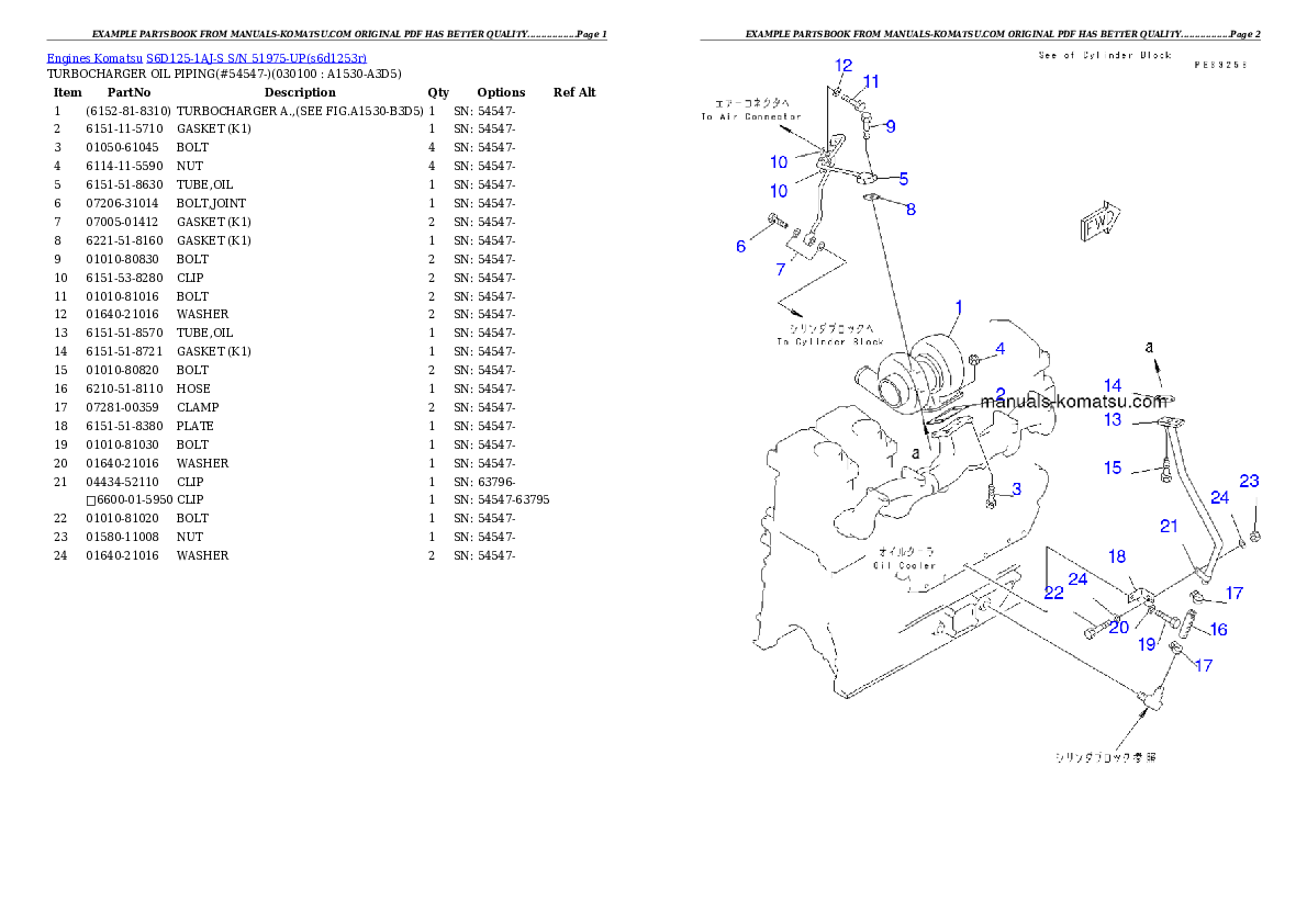 Protected: S6D125-1AJ-S S/N 51975-UP Partsbook