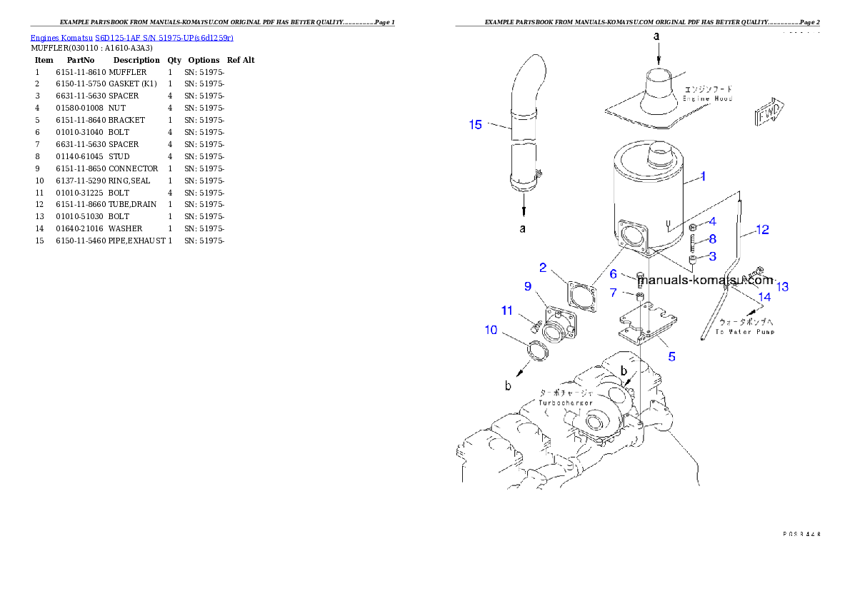 Protected: S6D125-1AF S/N 51975-UP Partsbook