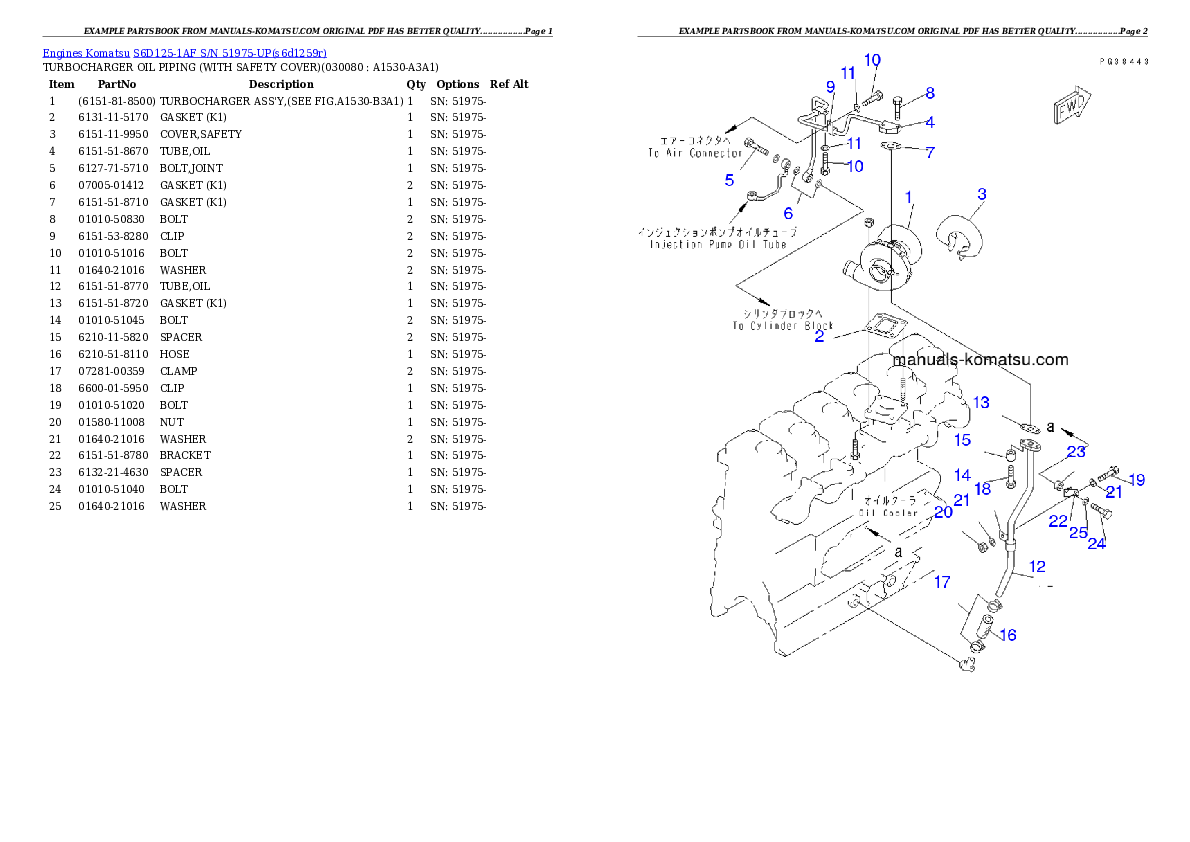 Protected: S6D125-1AF S/N 51975-UP Partsbook