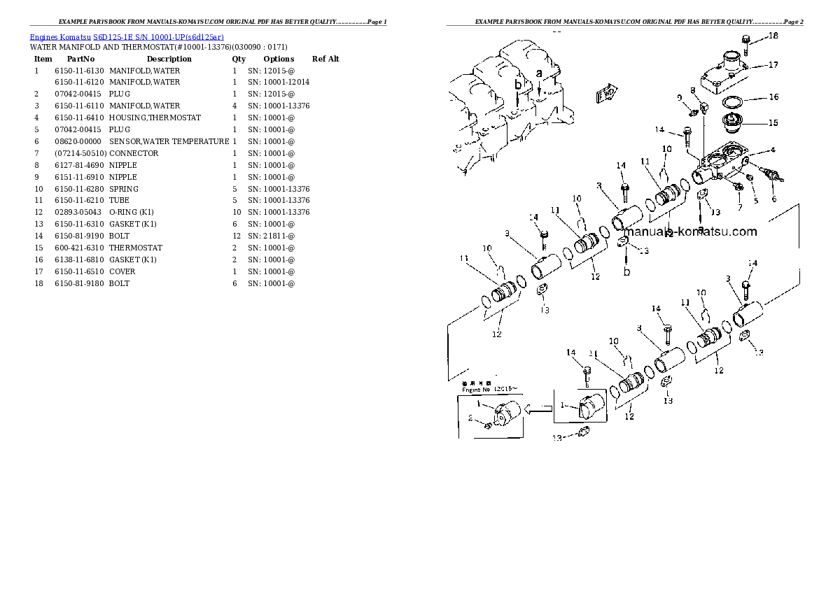 Protected: S6D125-1E S/N 10001-UP Partsbook
