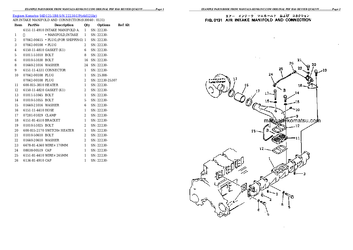 Protected: S6D125-1B8 S/N 22230-UP Partsbook