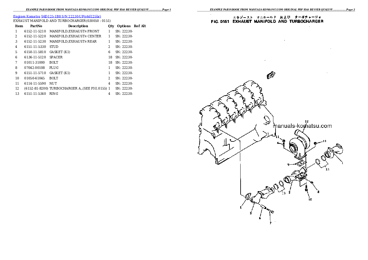 Protected: S6D125-1B8 S/N 22230-UP Partsbook