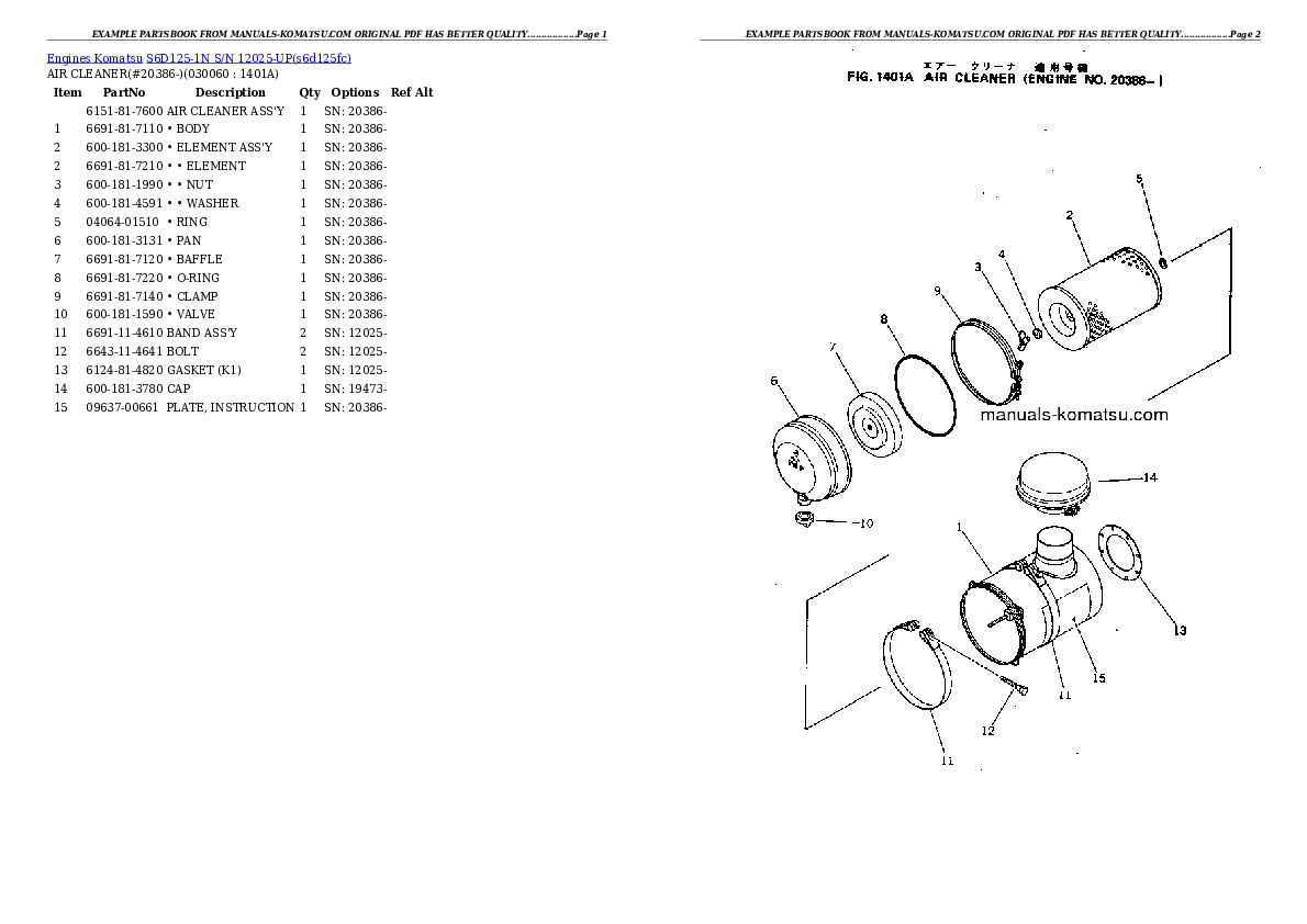 Protected: S6D125-1N S/N 12025-UP Partsbook