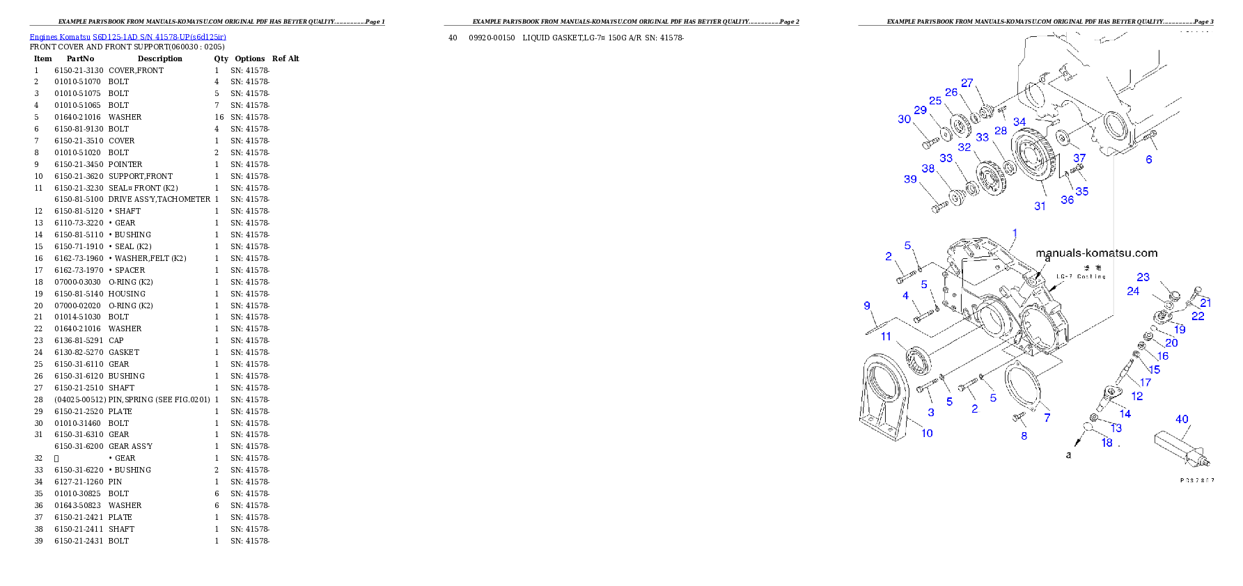 Protected: S6D125-1AD S/N 41578-UP Partsbook