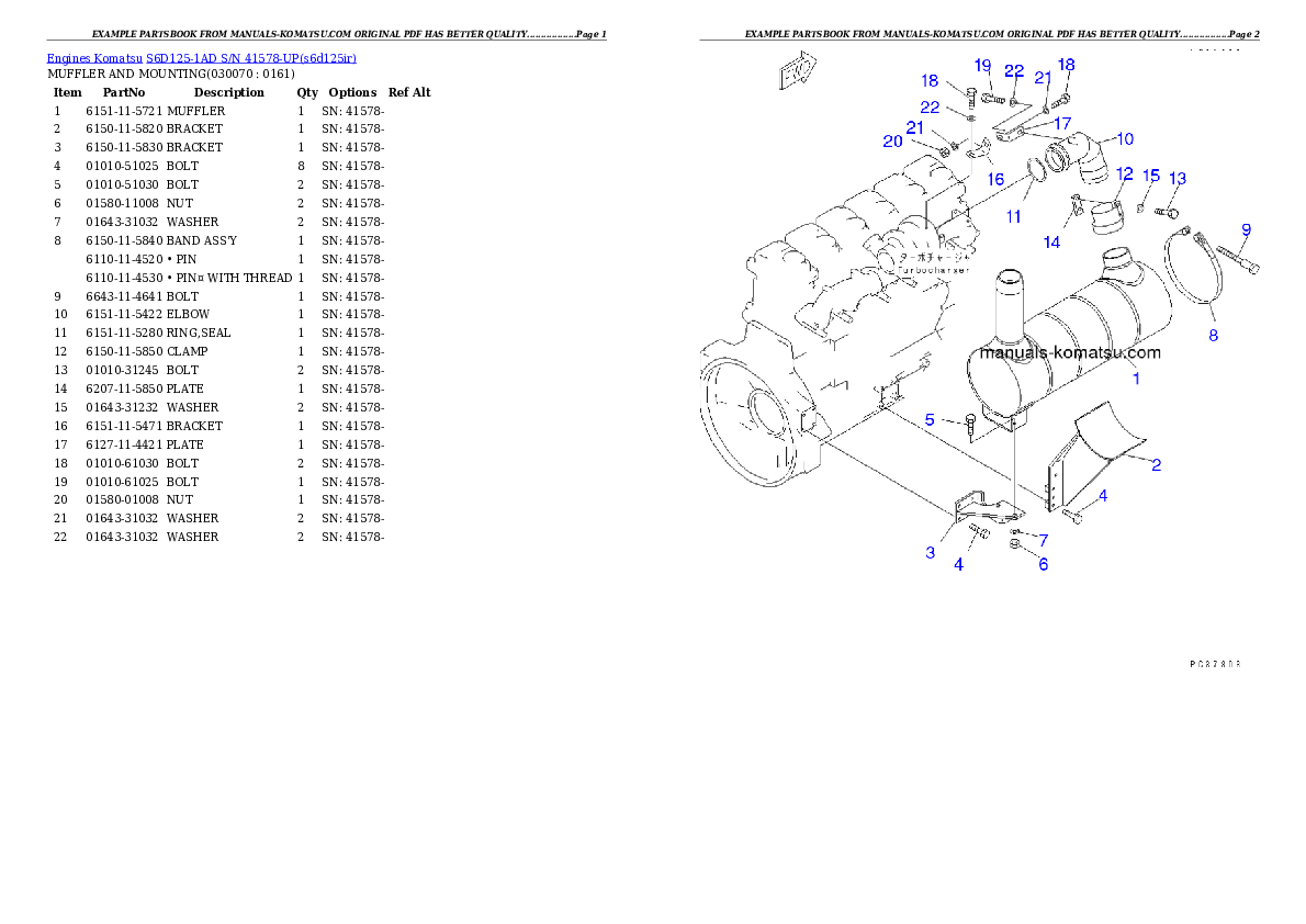 Protected: S6D125-1AD S/N 41578-UP Partsbook