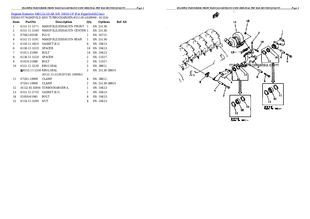 Protected: S6D125-1D-AR S/N 10001-UP (For Egypt) Partsbook