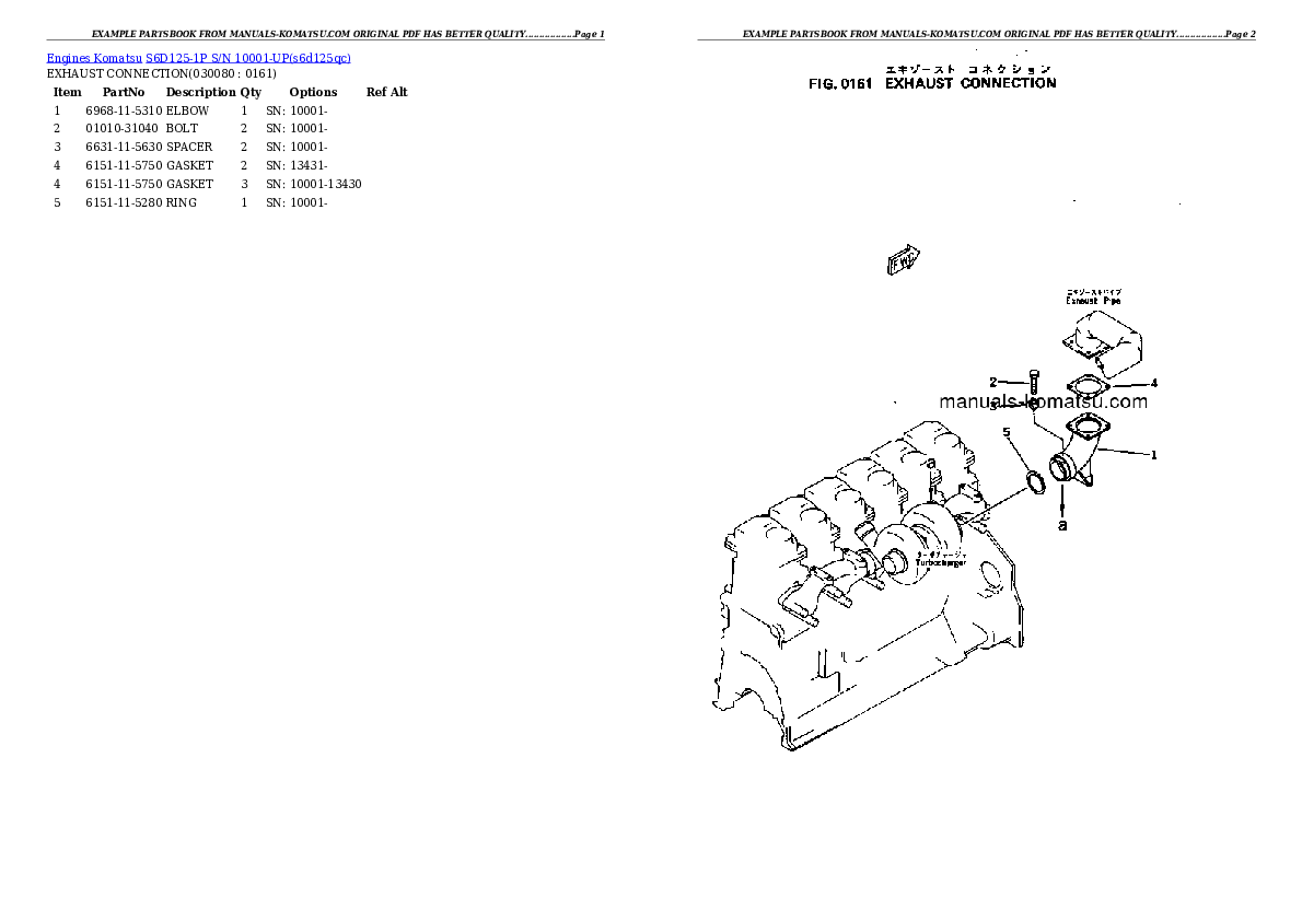 Protected: S6D125-1P S/N 10001-UP Partsbook