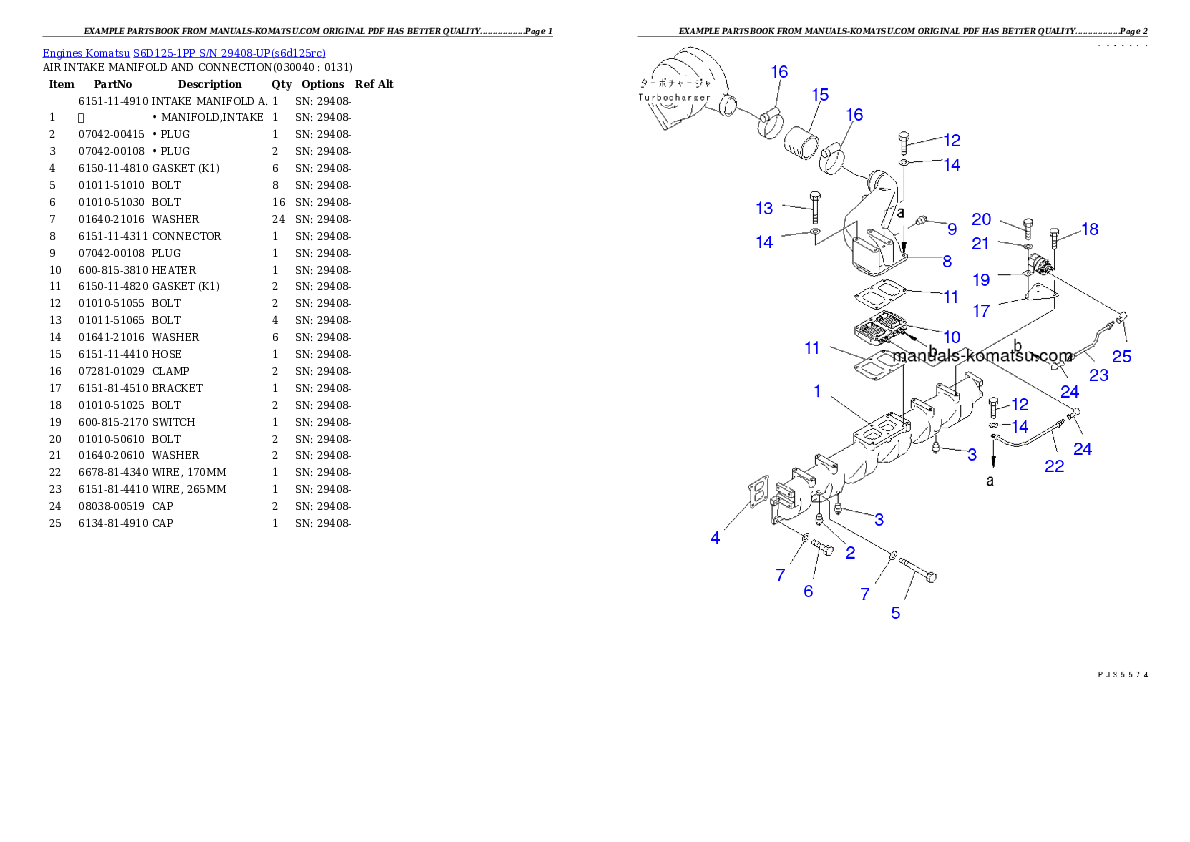 Protected: S6D125-1PP S/N 29408-UP Partsbook