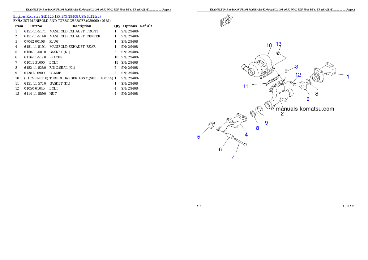Protected: S6D125-1PP S/N 29408-UP Partsbook