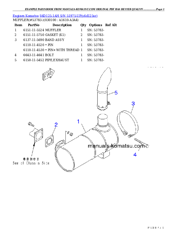 Protected: S6D125-1AH S/N 51975-UP Partsbook