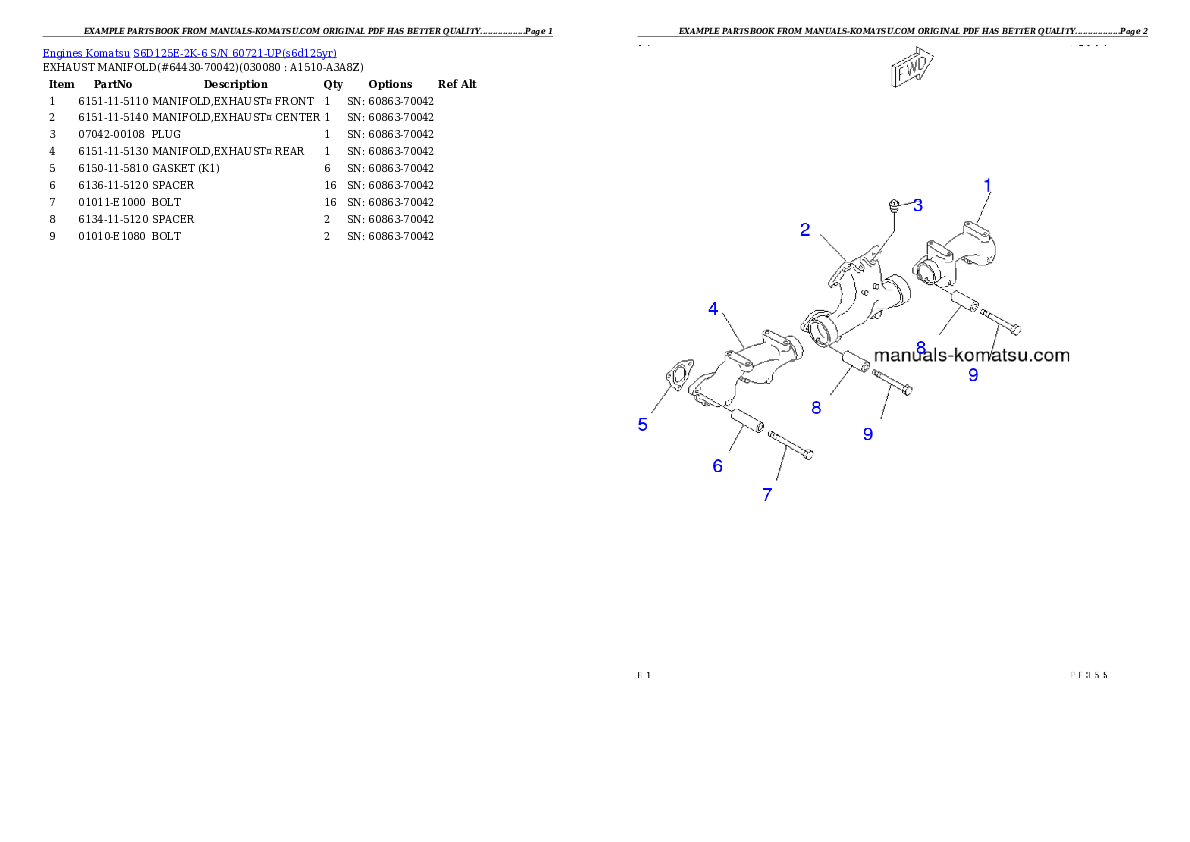 Protected: S6D125E-2K-6 S/N 60721-UP Partsbook