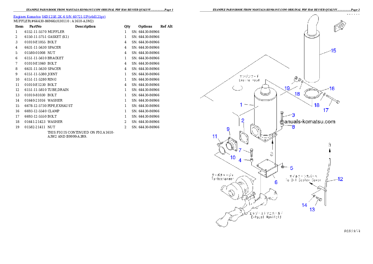 Protected: S6D125E-2K-6 S/N 60721-UP Partsbook