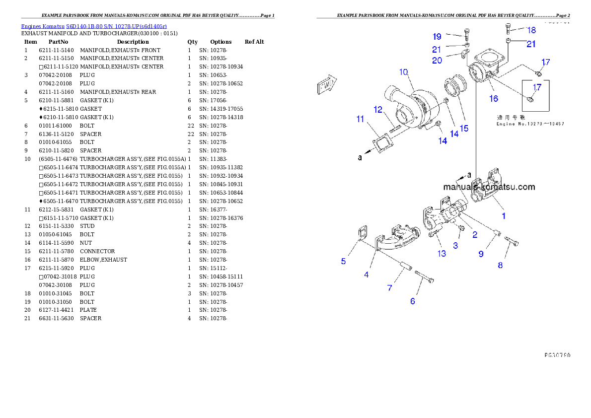 Protected: S6D140-1B-80 S/N 10278-UP Partsbook