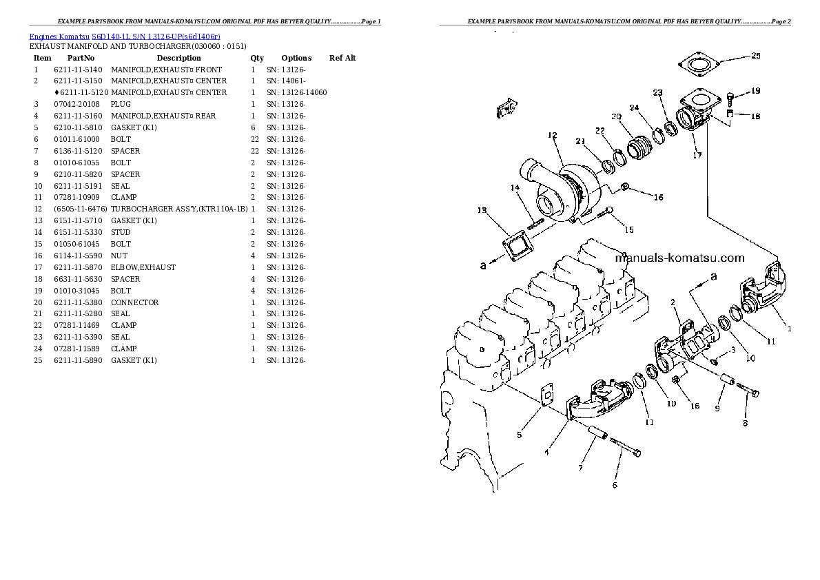 Protected: S6D140-1L S/N 13126-UP Partsbook