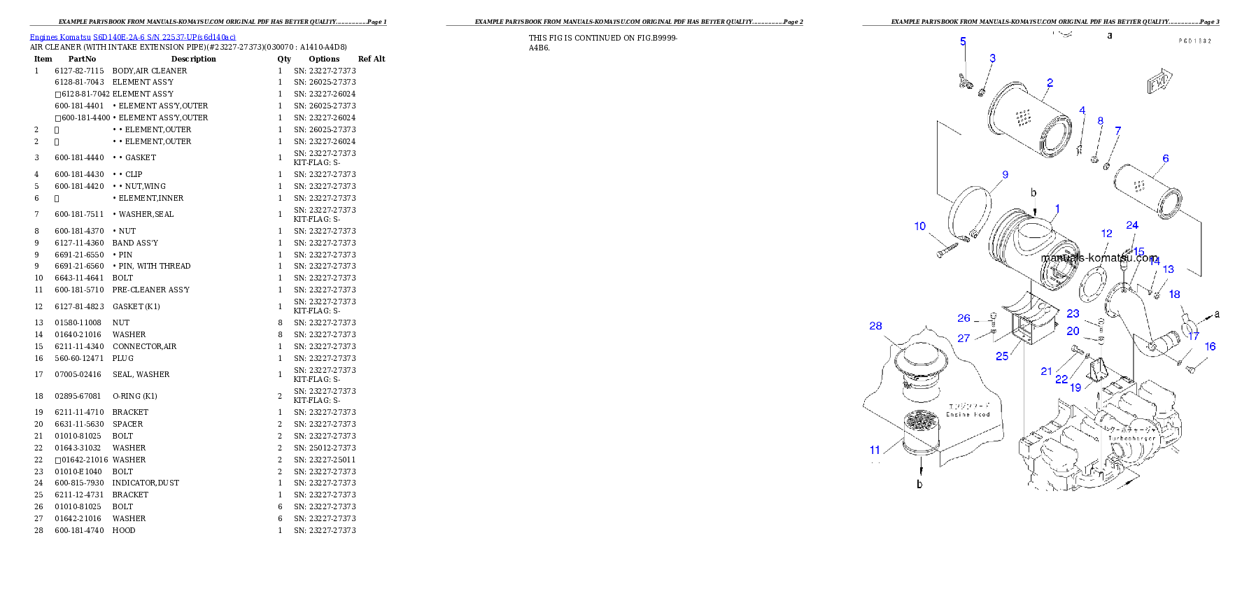 Protected: S6D140E-2A-6 S/N 22537-UP Partsbook