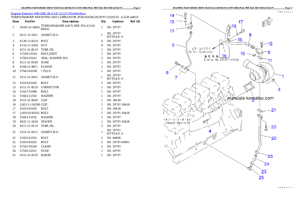 Protected: S6D140E-2B-6 S/N 22537-UP Partsbook