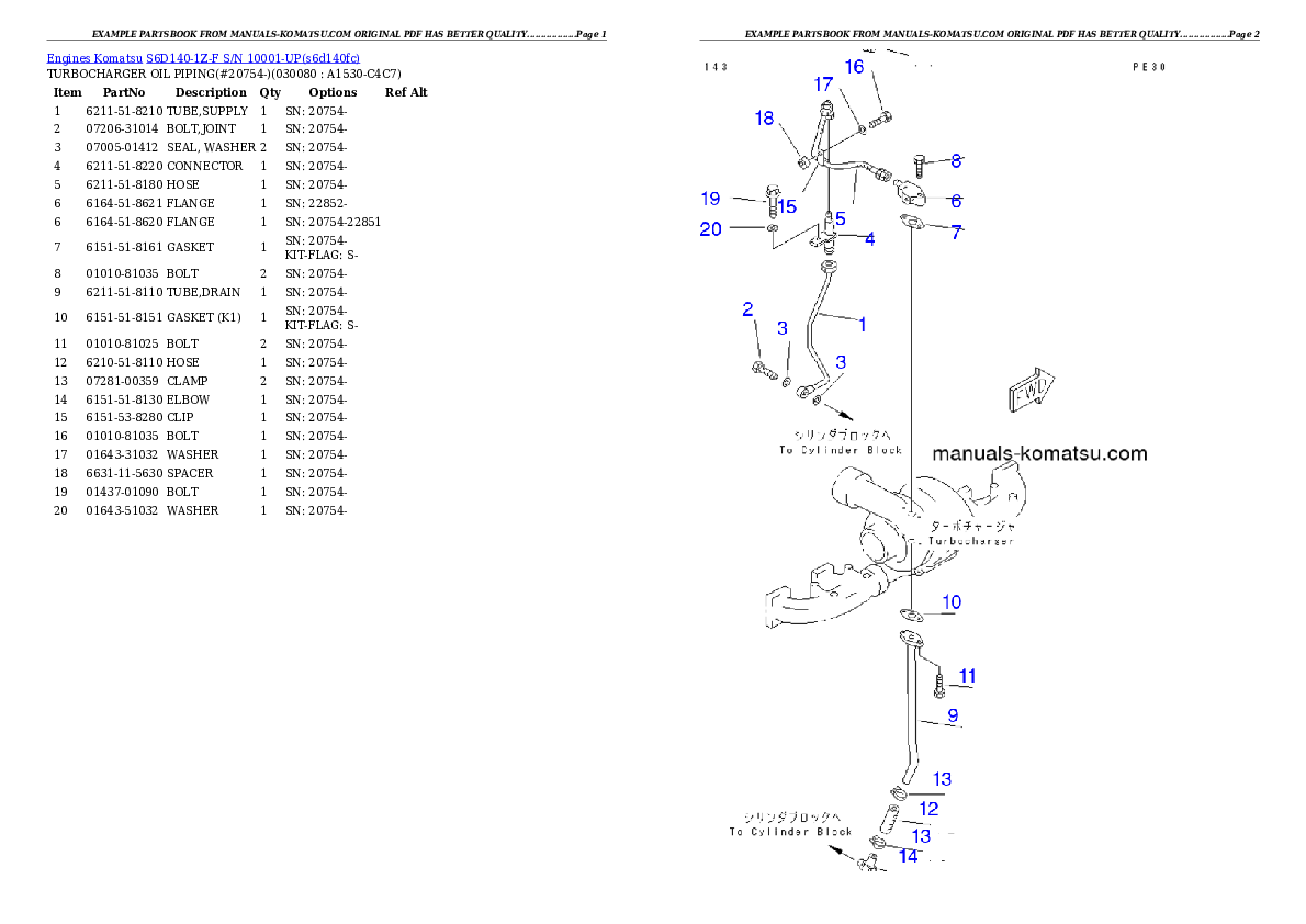 Protected: S6D140-1Z-F S/N 10001-UP Partsbook