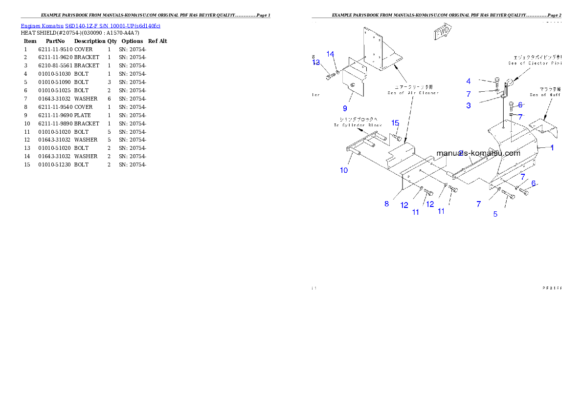 Protected: S6D140-1Z-F S/N 10001-UP Partsbook