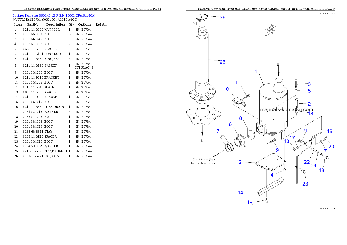 Protected: S6D140-1Z-F S/N 10001-UP Partsbook