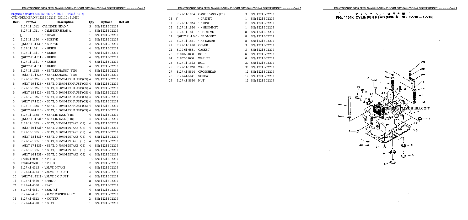 Protected: S6D155-4C S/N 10011-UP Partsbook