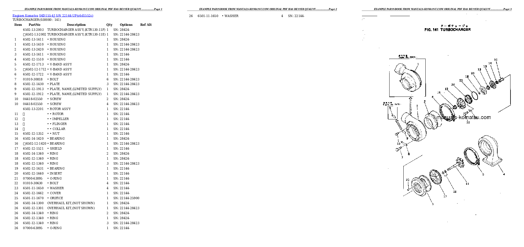 Protected: S6D155-4J S/N 22144-UP Partsbook