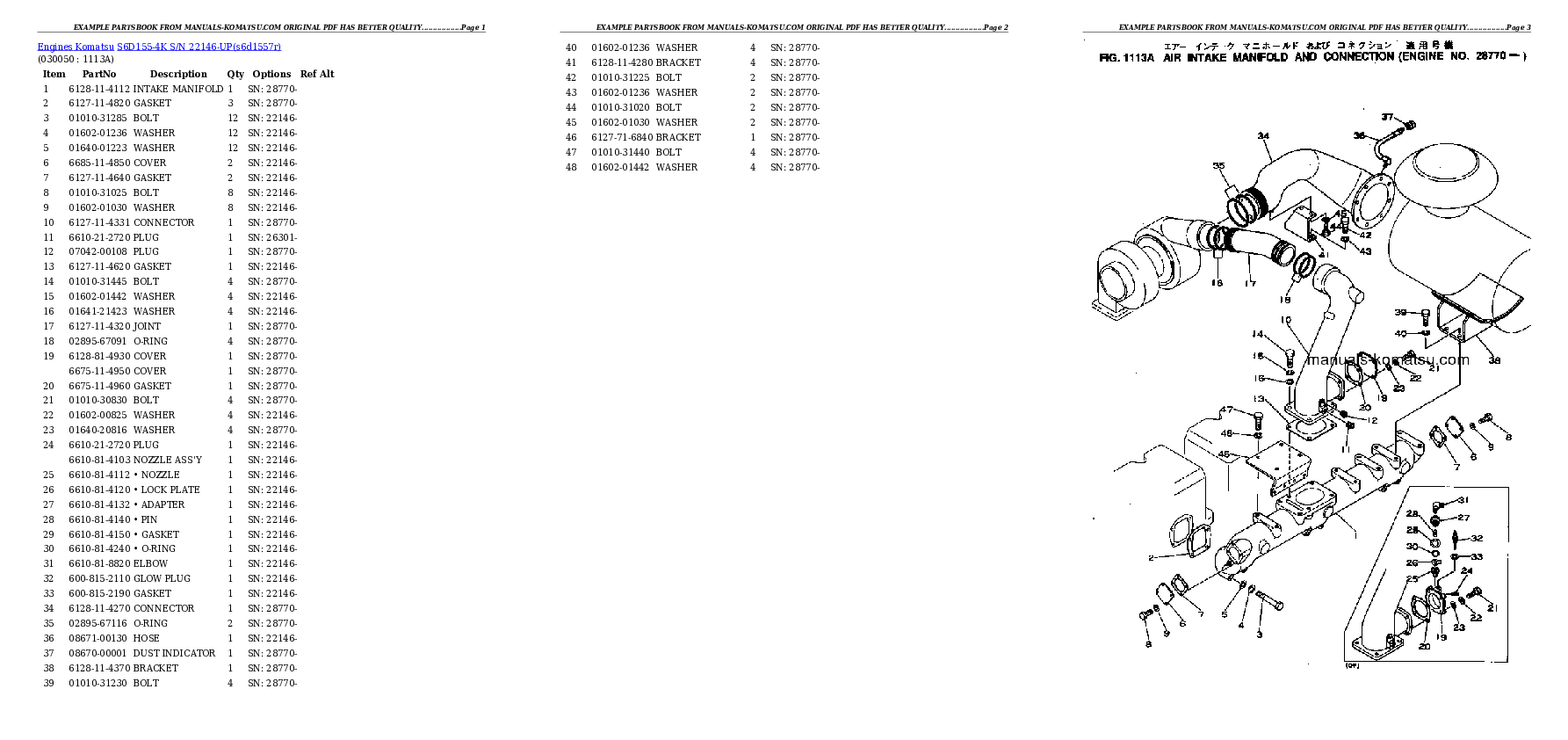 Protected: S6D155-4K S/N 22146-UP Partsbook