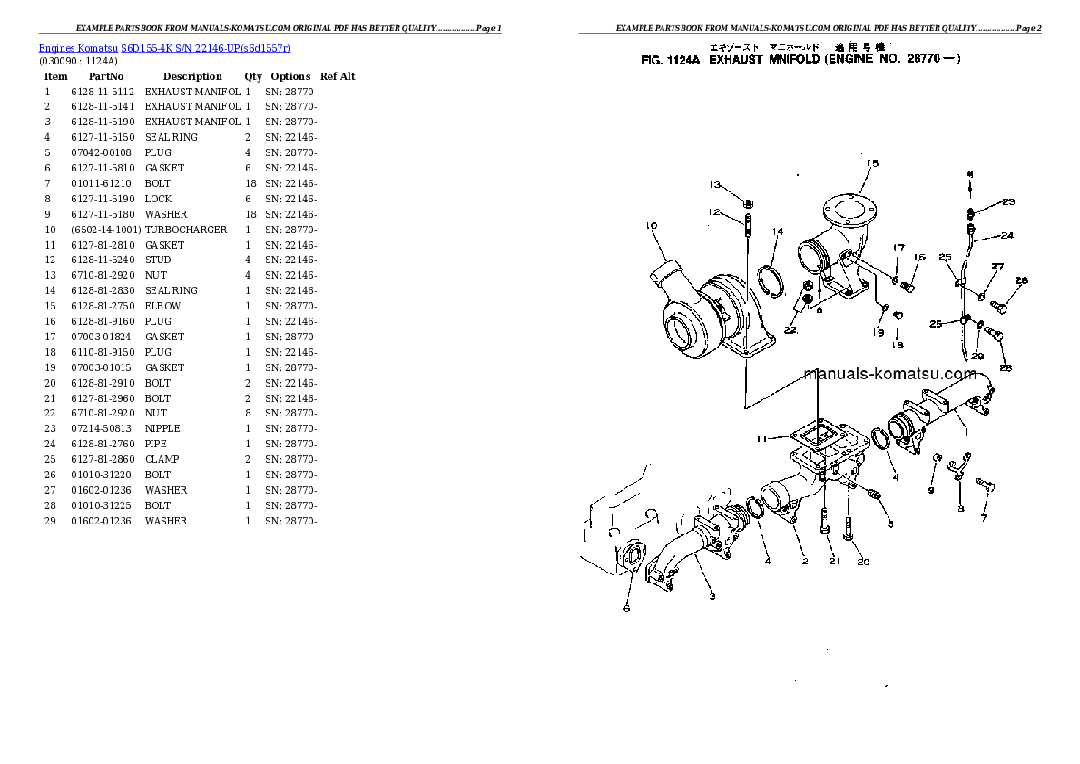 Protected: S6D155-4K S/N 22146-UP Partsbook