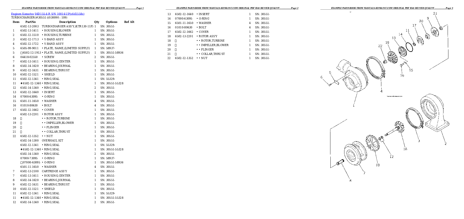 Protected: S6D155-4-R S/N 10014-UP Partsbook