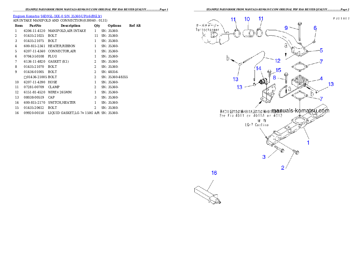 Protected: S6D95L-1KK-0 S/N 35360-UP Partsbook