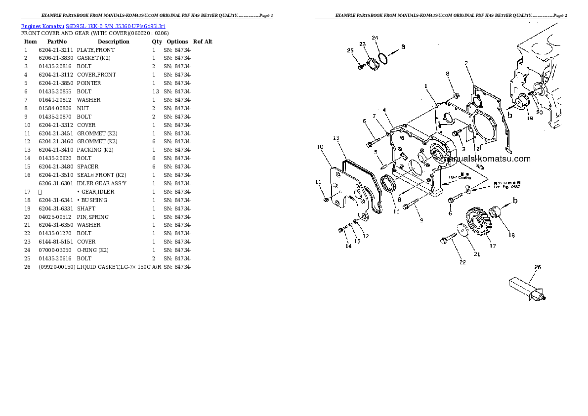 Protected: S6D95L-1KK-0 S/N 35360-UP Partsbook