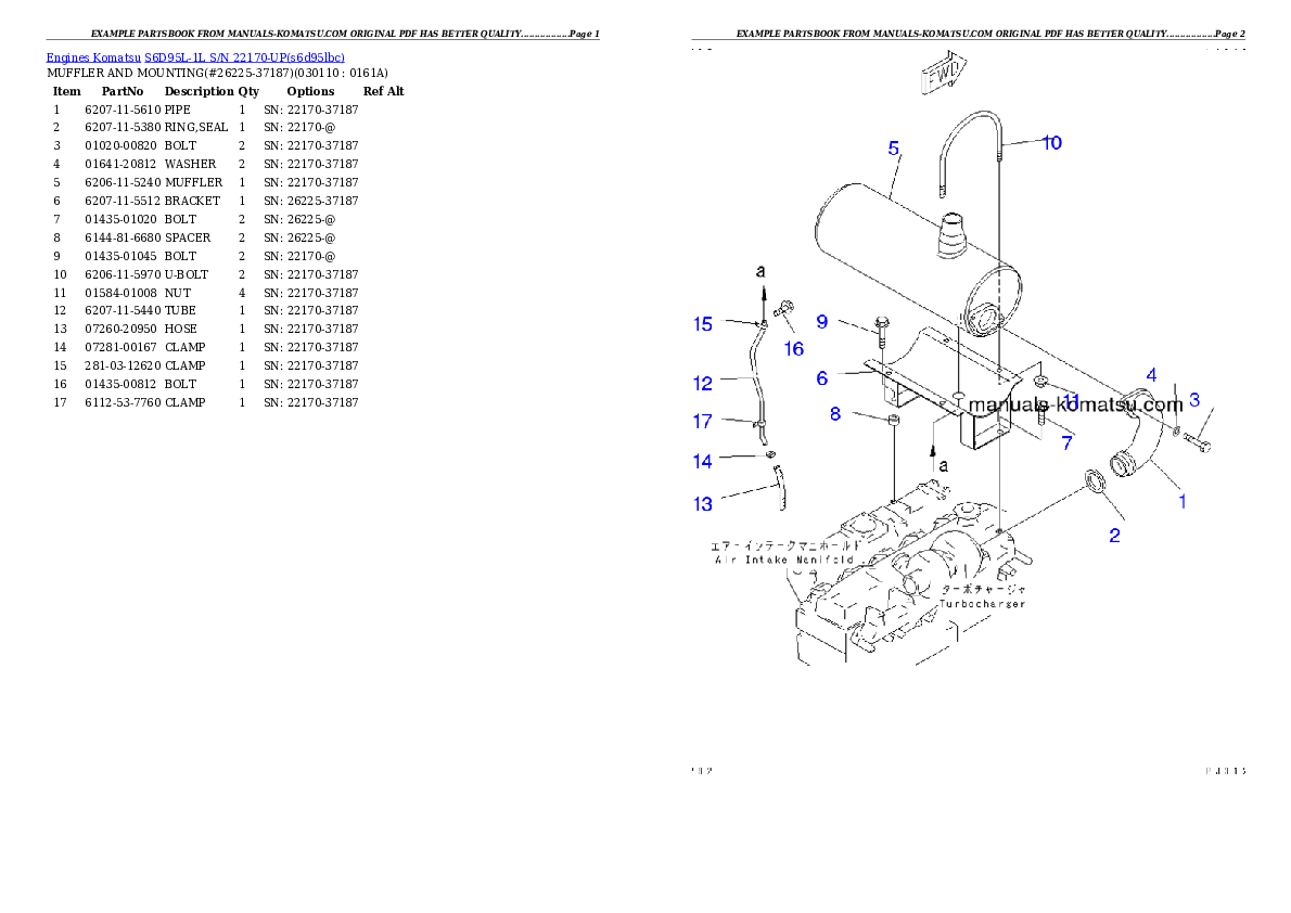 Protected: S6D95L-1L S/N 22170-UP Partsbook