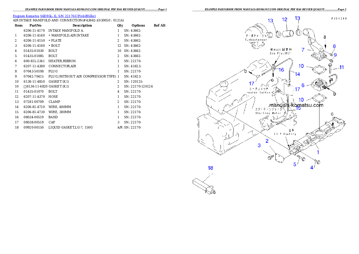 Protected: S6D95L-1L S/N 22170-UP Partsbook