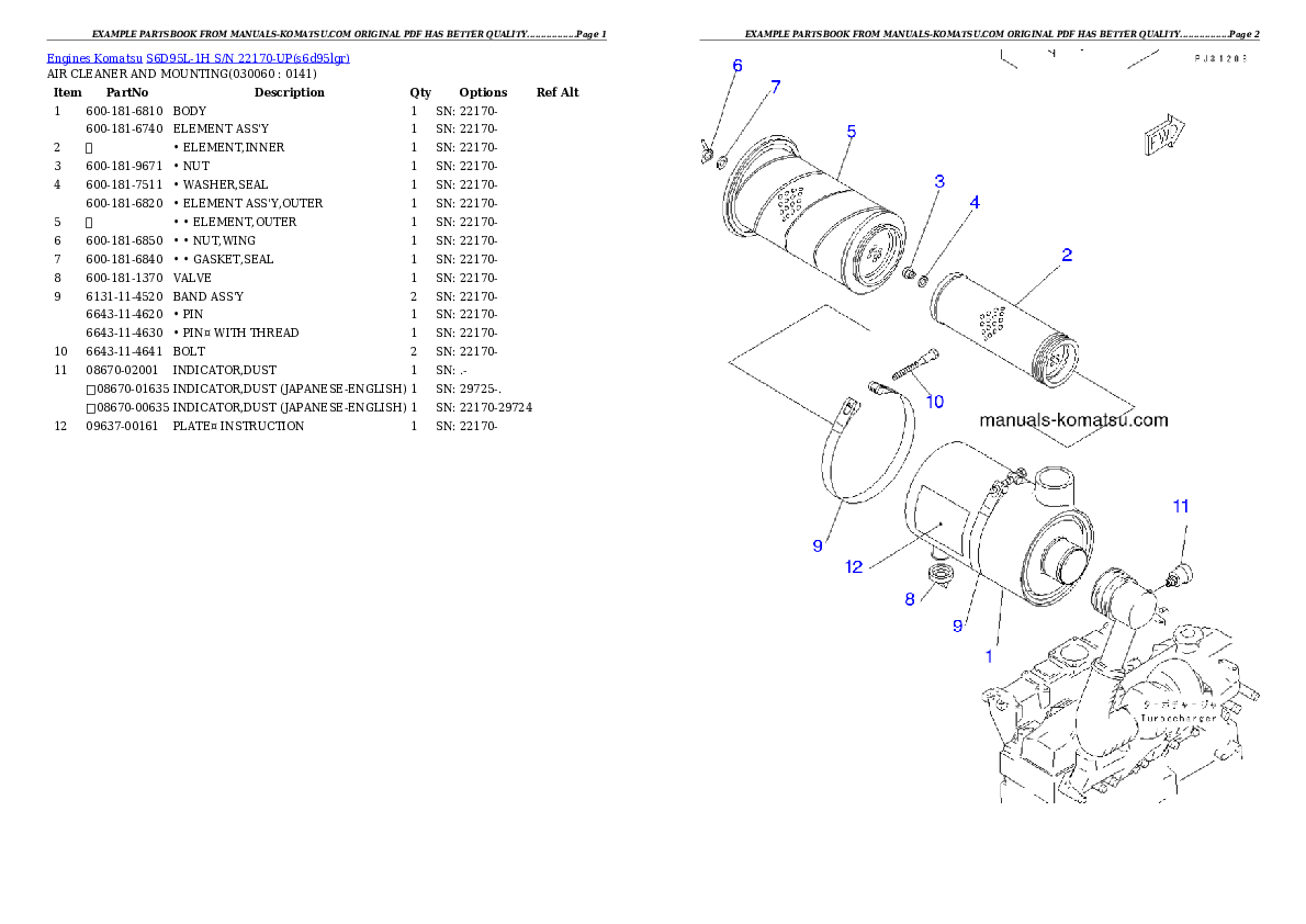 Protected: S6D95L-1H S/N 22170-UP Partsbook