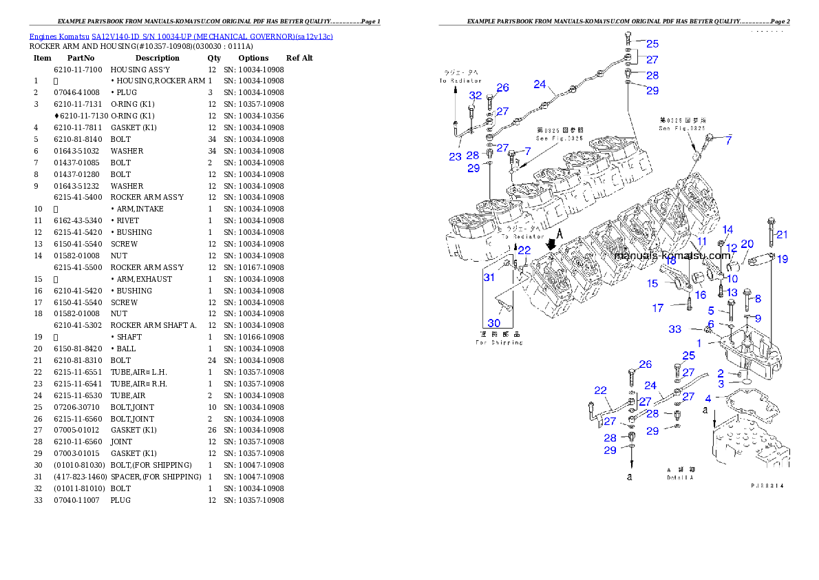 Protected: SA12V140-1D S/N 10034-UP (MECHANICAL GOVERNOR) Partsbook