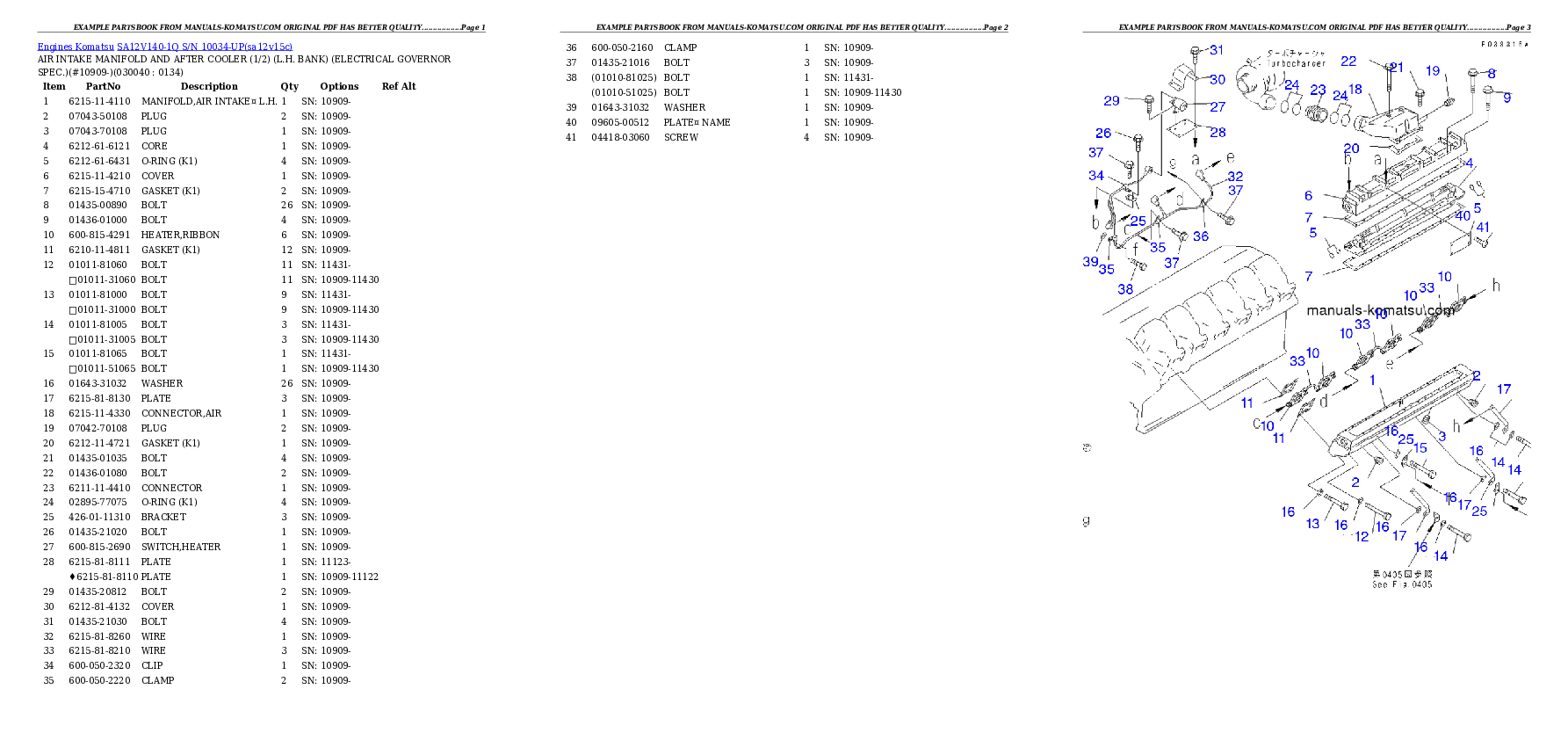 Protected: SA12V140-1Q S/N 10034-UP Partsbook