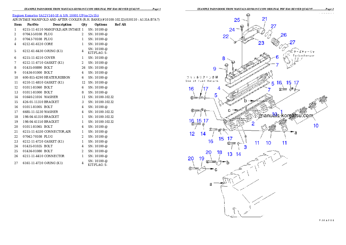 Protected: SA12V140-1E-A S/N 10001-UP Partsbook