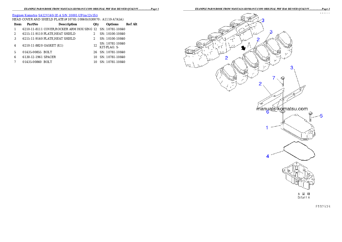 Protected: SA12V140-1E-A S/N 10001-UP Partsbook