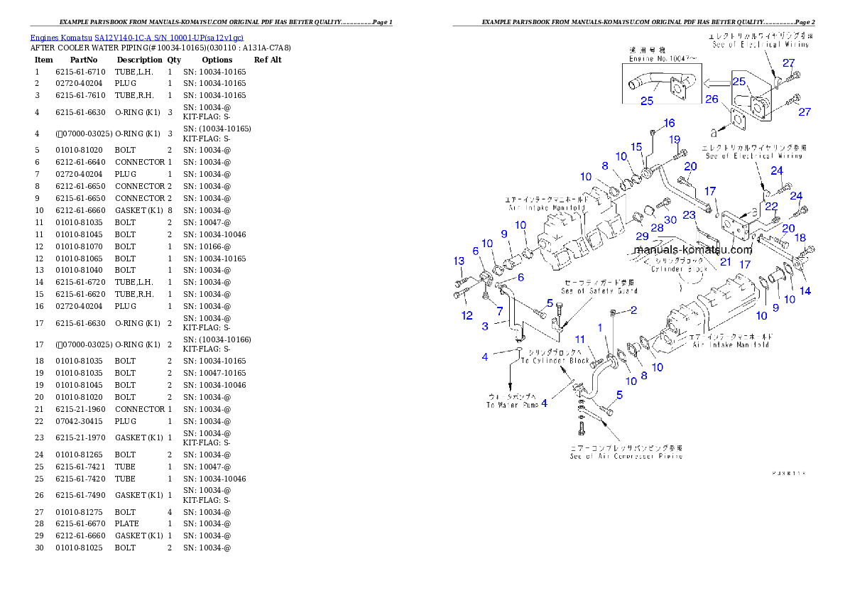 Protected: SA12V140-1C-A S/N 10001-UP Partsbook