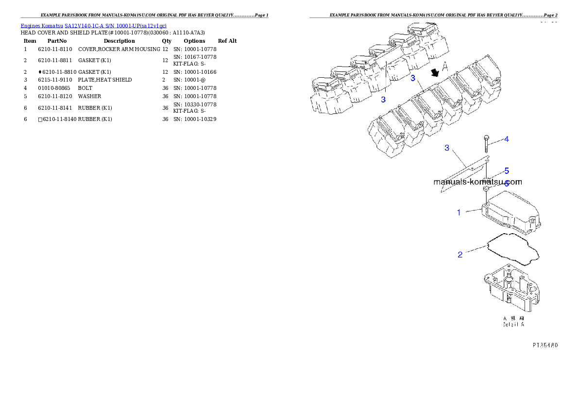 Protected: SA12V140-1C-A S/N 10001-UP Partsbook