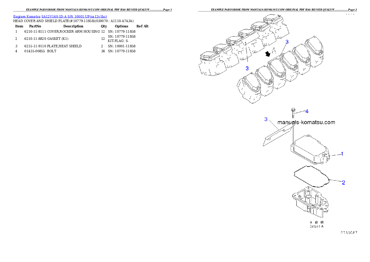 Protected: SA12V140-1D-A S/N 10001-UP Partsbook