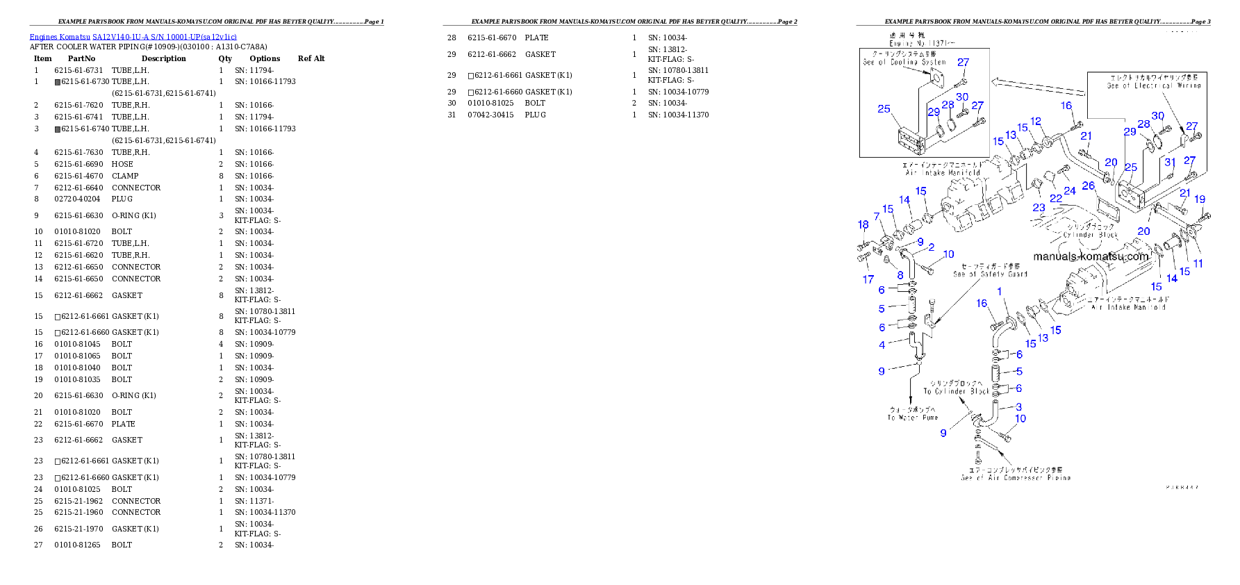 Protected: SA12V140-1U-A S/N 10001-UP Partsbook