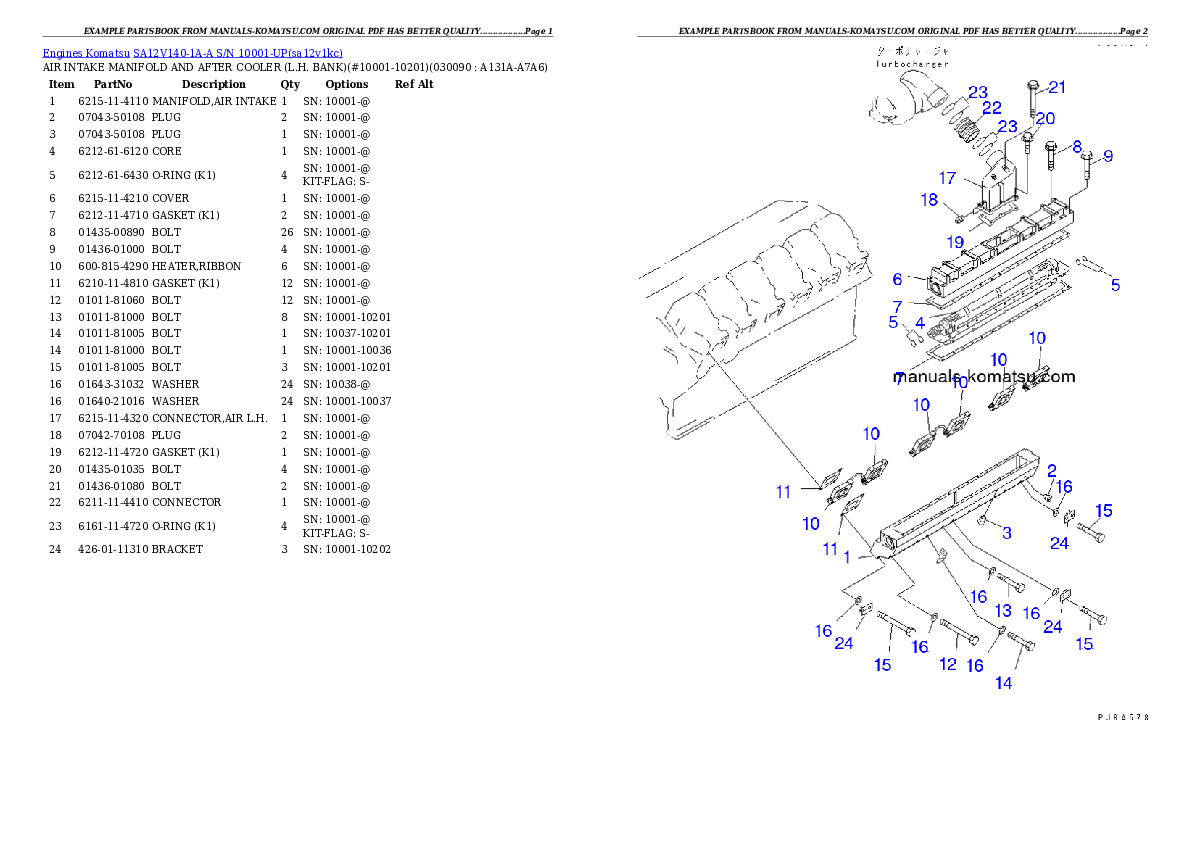 Protected: SA12V140-1A-A S/N 10001-UP Partsbook