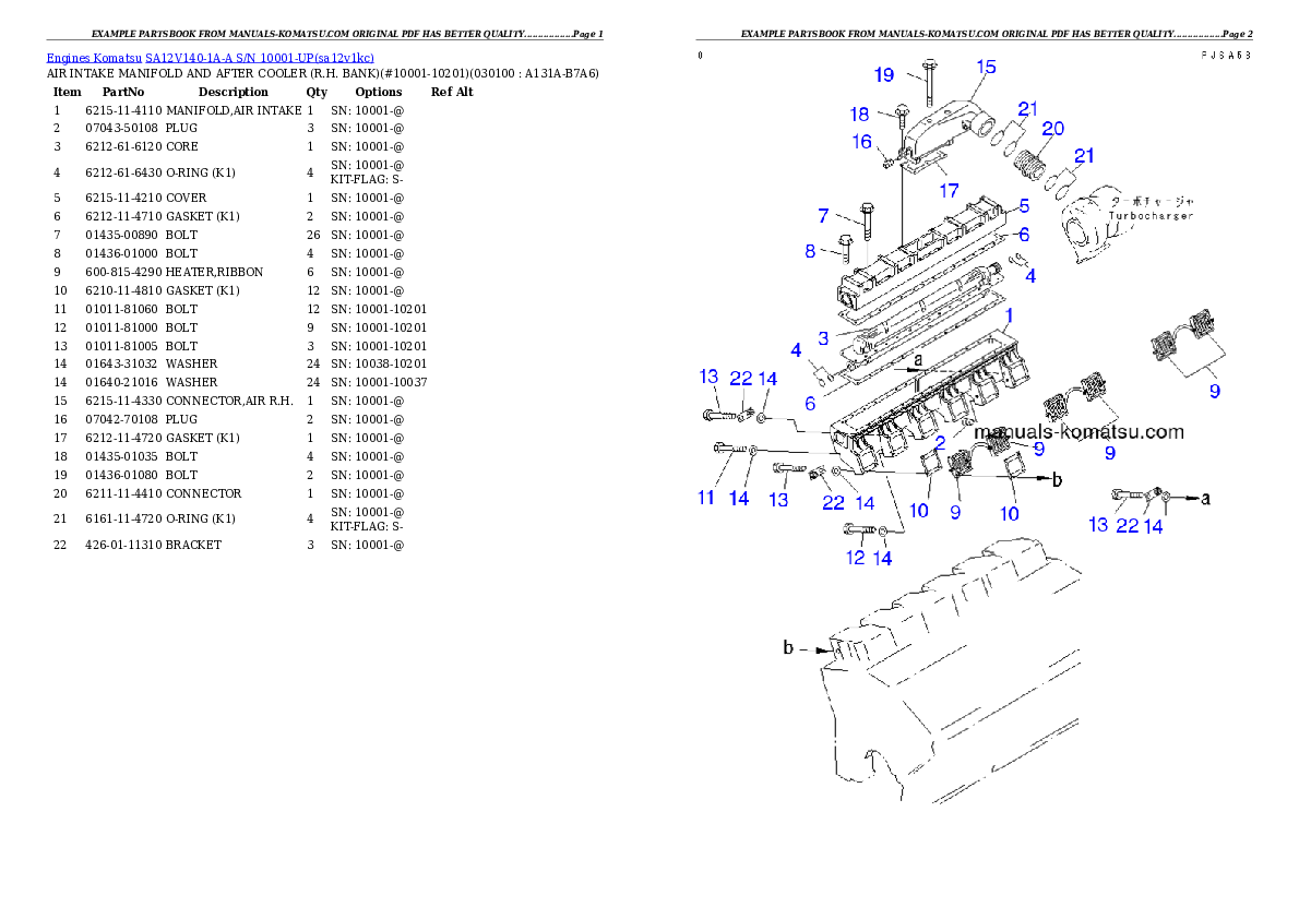 Protected: SA12V140-1A-A S/N 10001-UP Partsbook