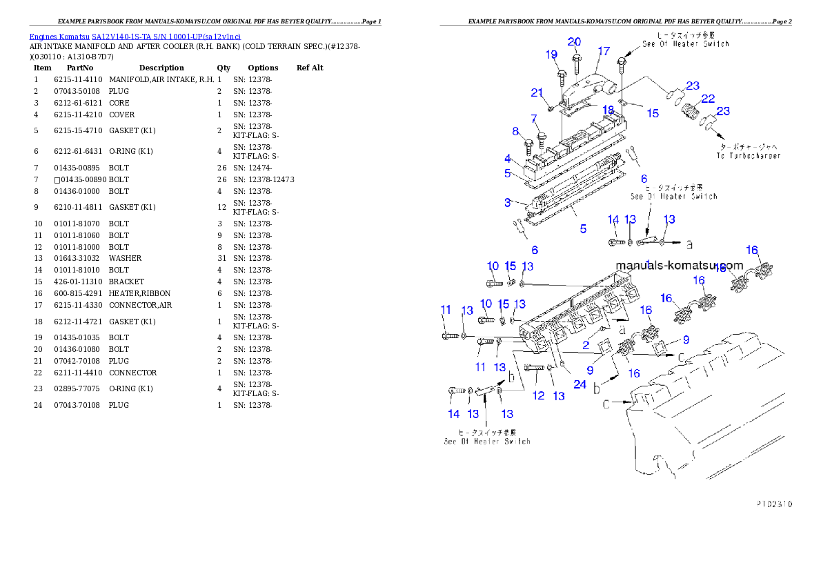 Protected: SA12V140-1S-TA S/N 10001-UP Partsbook