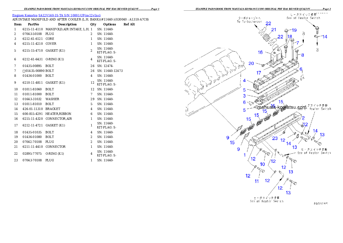 Protected: SA12V140-1S-TA S/N 10001-UP Partsbook