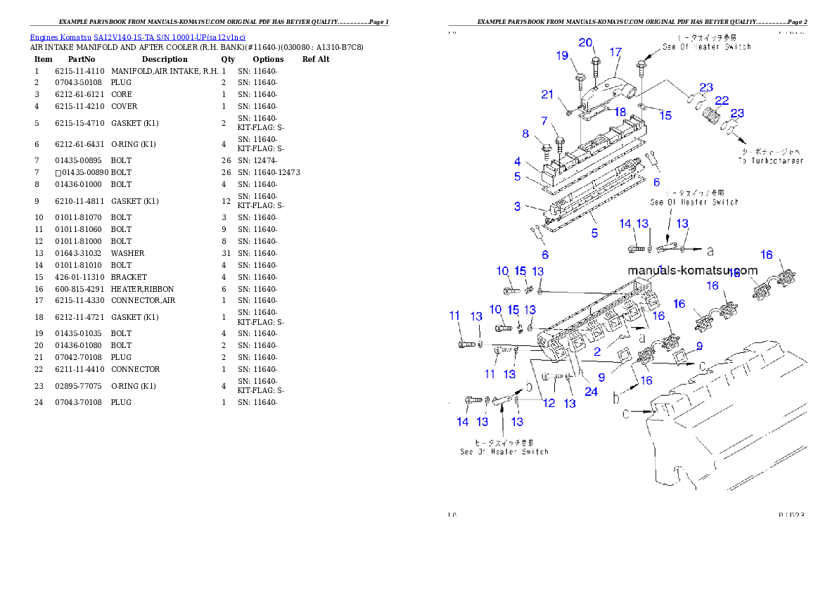 Protected: SA12V140-1S-TA S/N 10001-UP Partsbook