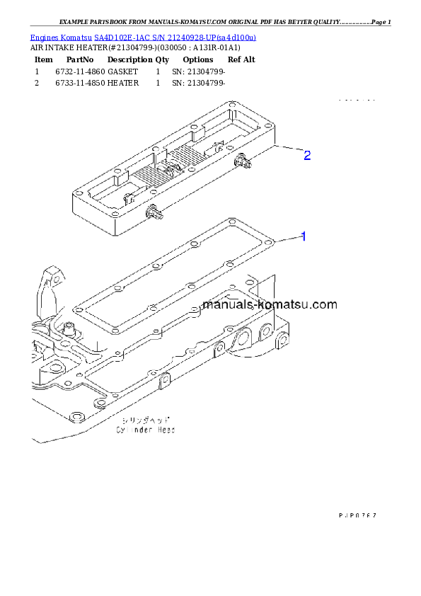 Protected: SA4D102E-1AC S/N 21240928-UP Partsbook